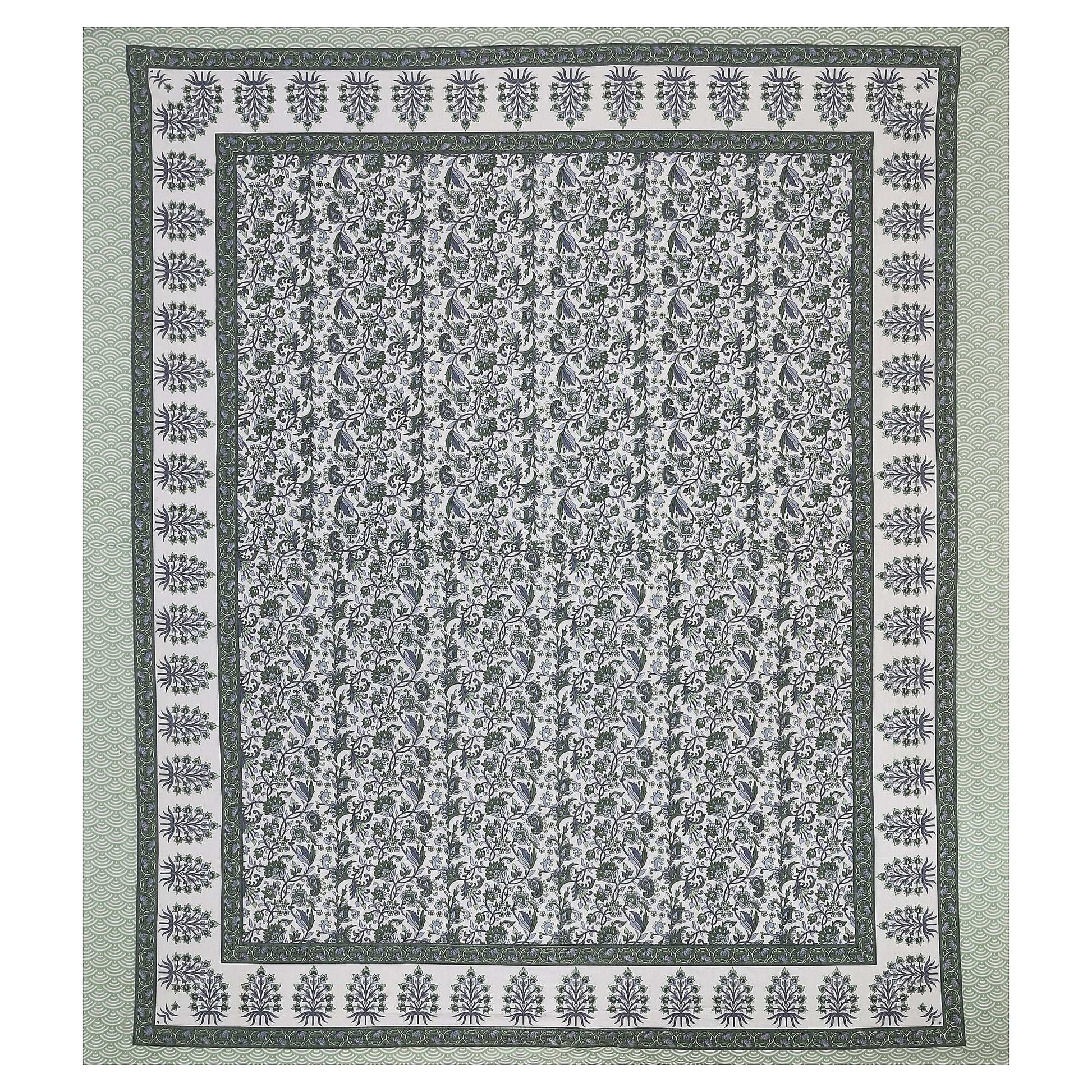 Srishti Textile Floral King Size Bedsheet Cotton KING SIZE BEDSHEET floral-king-size-bedsheet-cotton-patterned-bedspread-_3