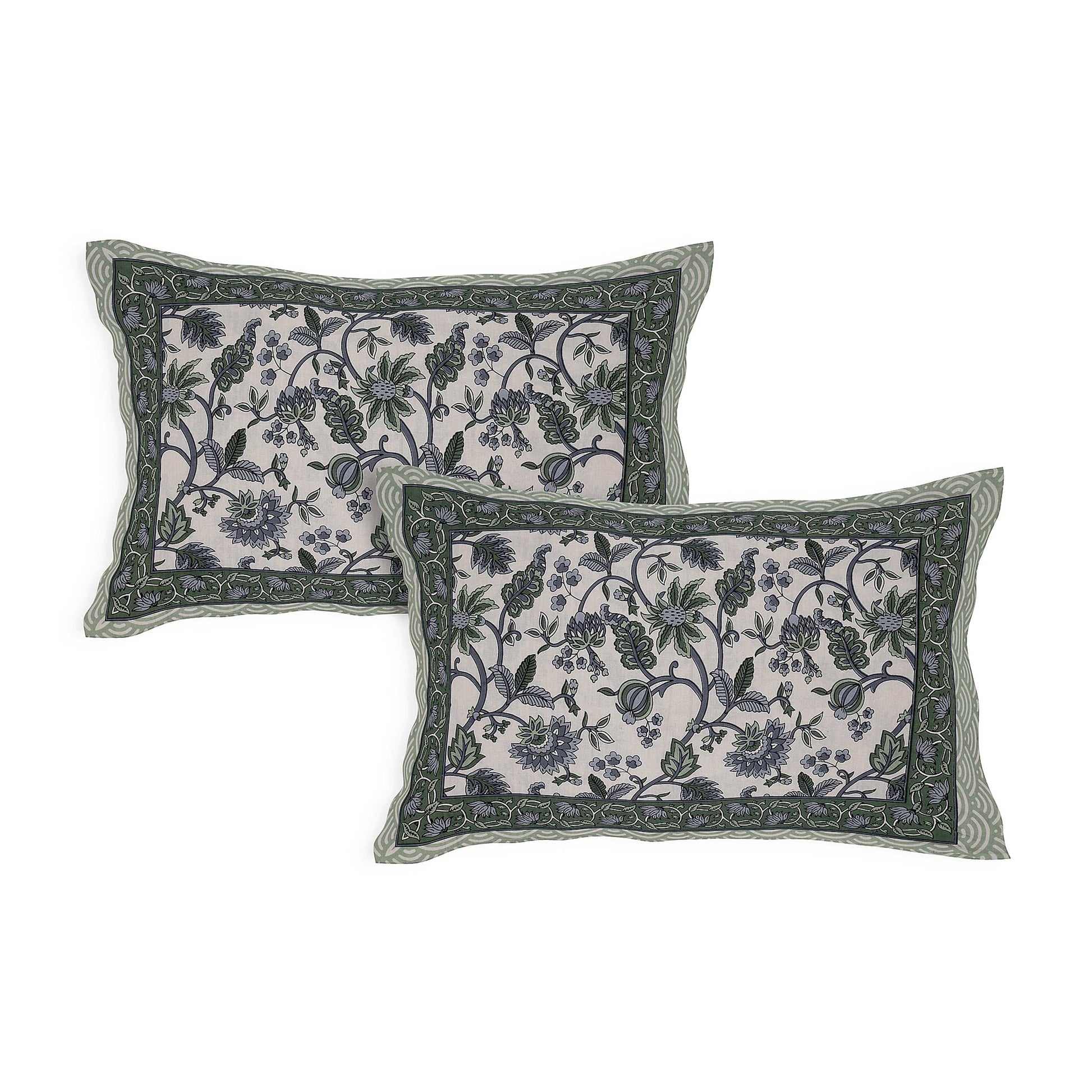 Srishti Textile Floral King Size Bedsheet Cotton KING SIZE BEDSHEET floral-king-size-bedsheet-cotton-pillowcases-set-_4