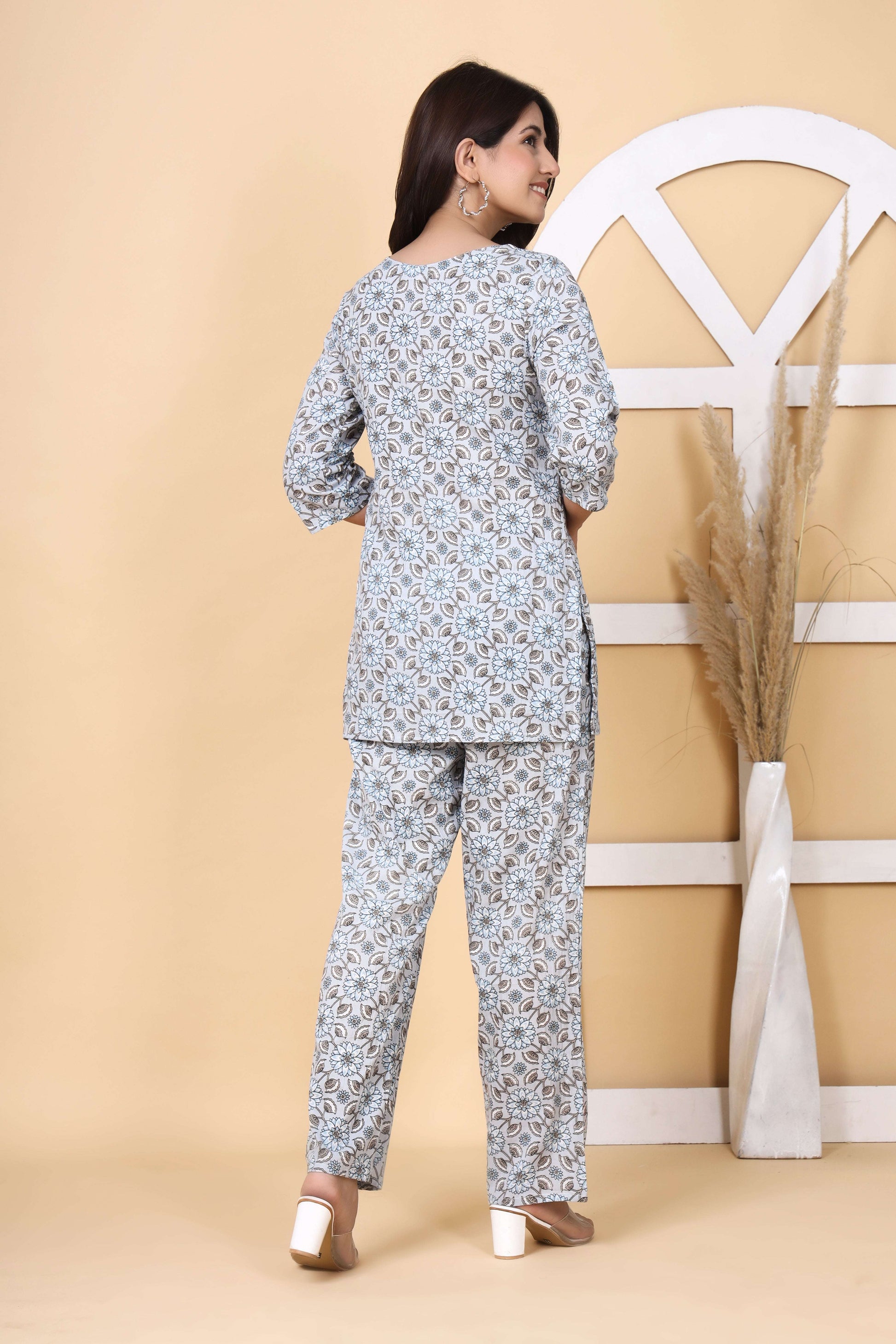 Srishti Textile High-Quality Printed Cotton Wear Set Cord Set high-quality-printed-cotton-wear-women-s-blue-printed-set-1-_9