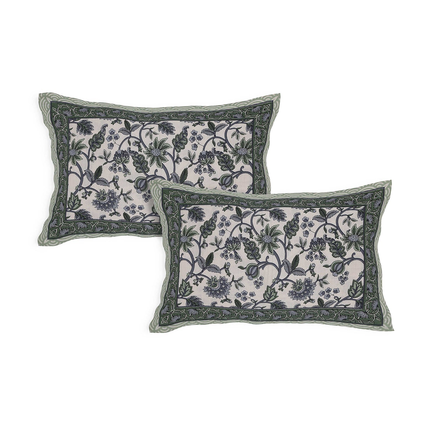 Srishti Textile Jaipuri Boota Design King Size Bedsheet KING SIZE BEDSHEET jaipuri-bootas-design-bedsheet-pillow-covers-set-_4