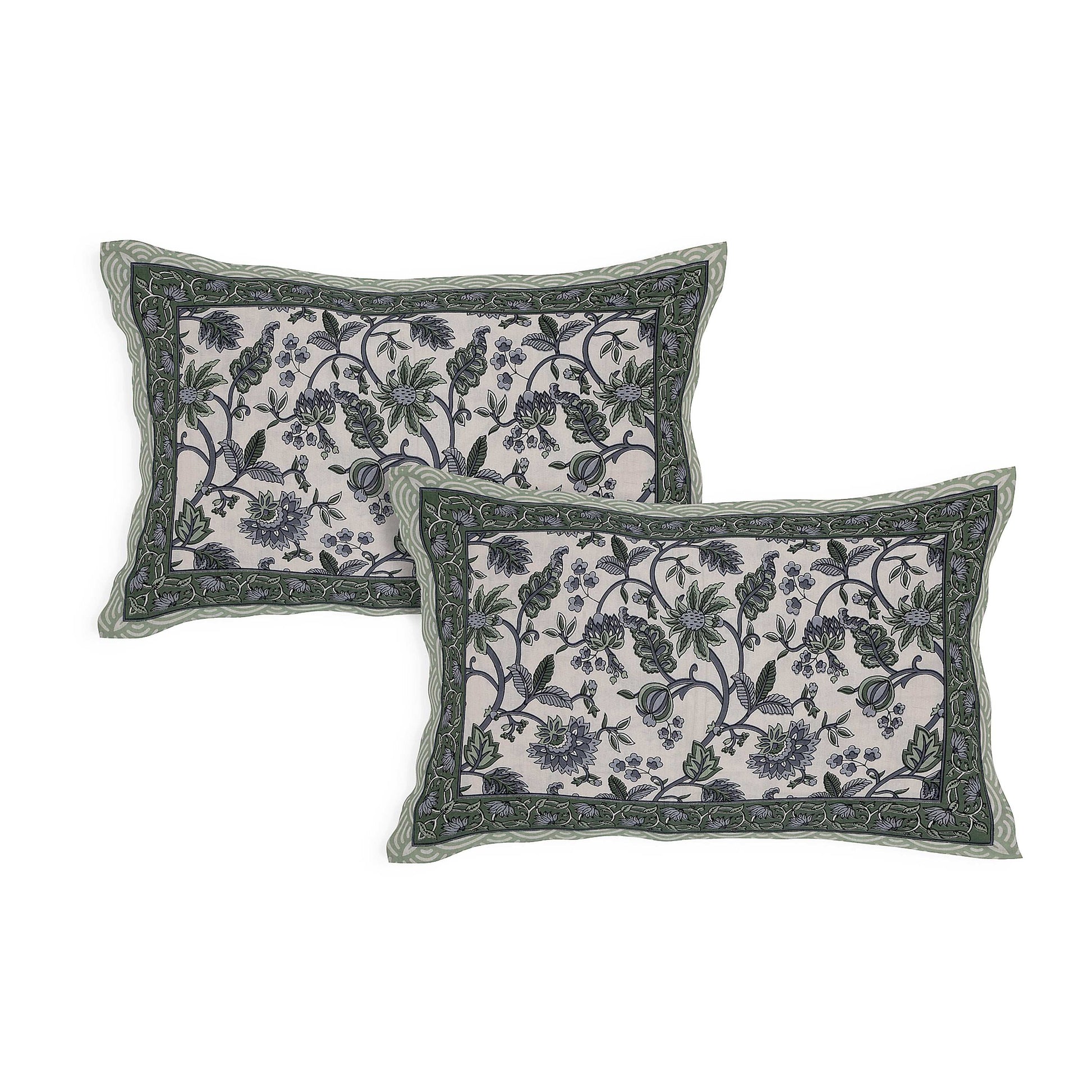 Srishti Textile Jaipuri Boota Design King Size Bedsheet KING SIZE BEDSHEET jaipuri-bootas-design-bedsheet-pillow-covers-set-_4