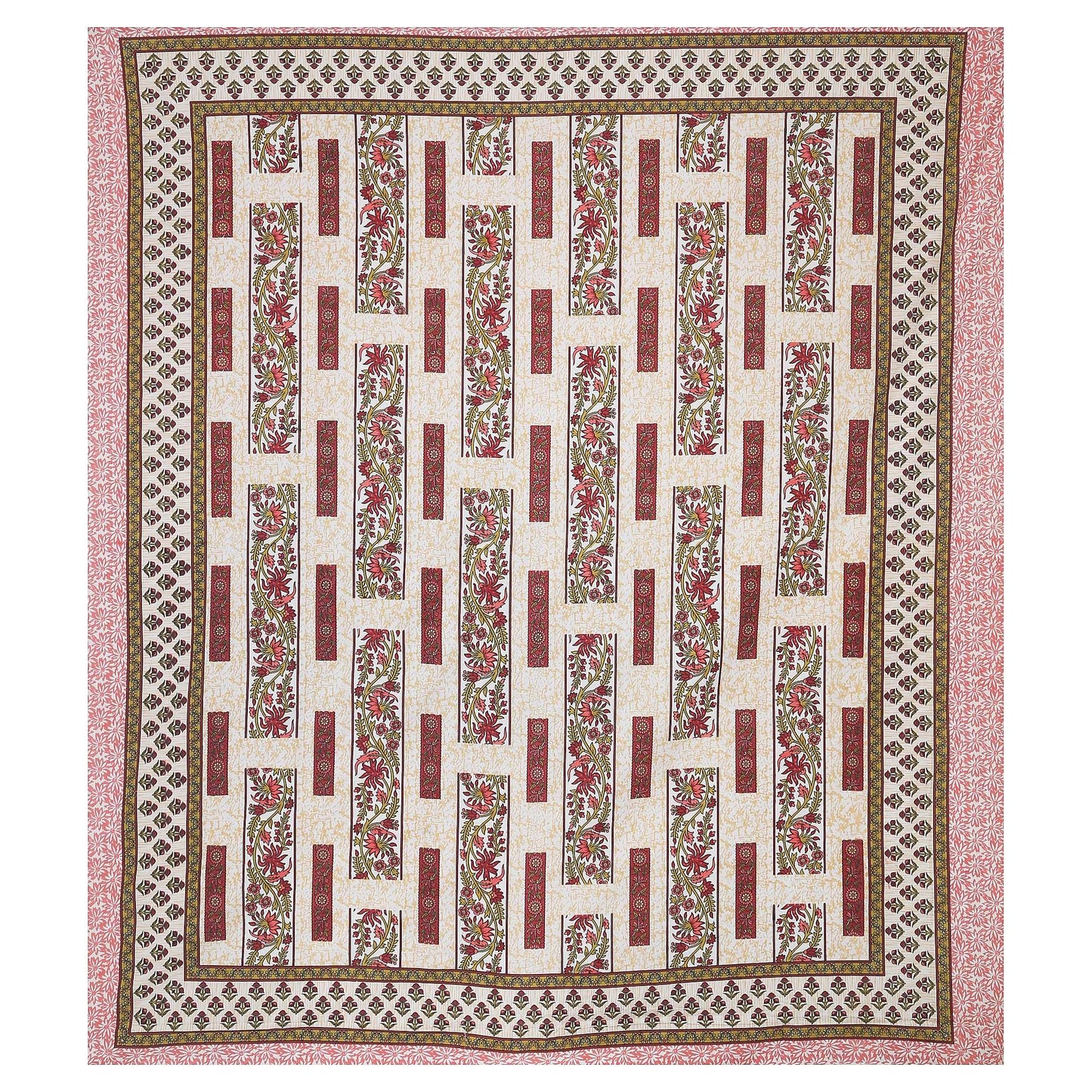 Srishti Textile King Size Cotton Bedsheet Online KING SIZE BEDSHEET king-size-cotton-bedsheet-online-floral-design-bedspread-_3