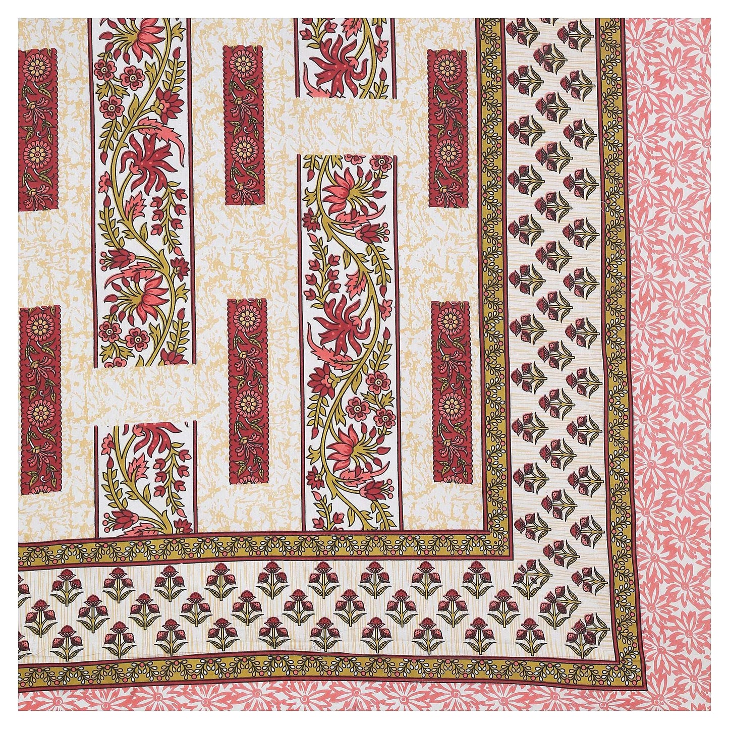 Srishti Textile King Size Cotton Bedsheet Online KING SIZE BEDSHEET king-size-cotton-bedsheet-online-patterned-bedcover-_2