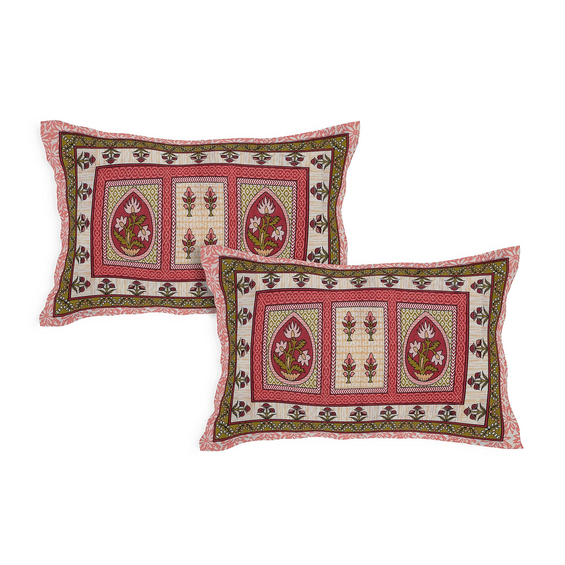 Srishti Textile King Size Cotton Bedspread - Colorful Design KING SIZE BEDSHEET king-size-cotton-bedspread-pair-of-pillowcases-_4