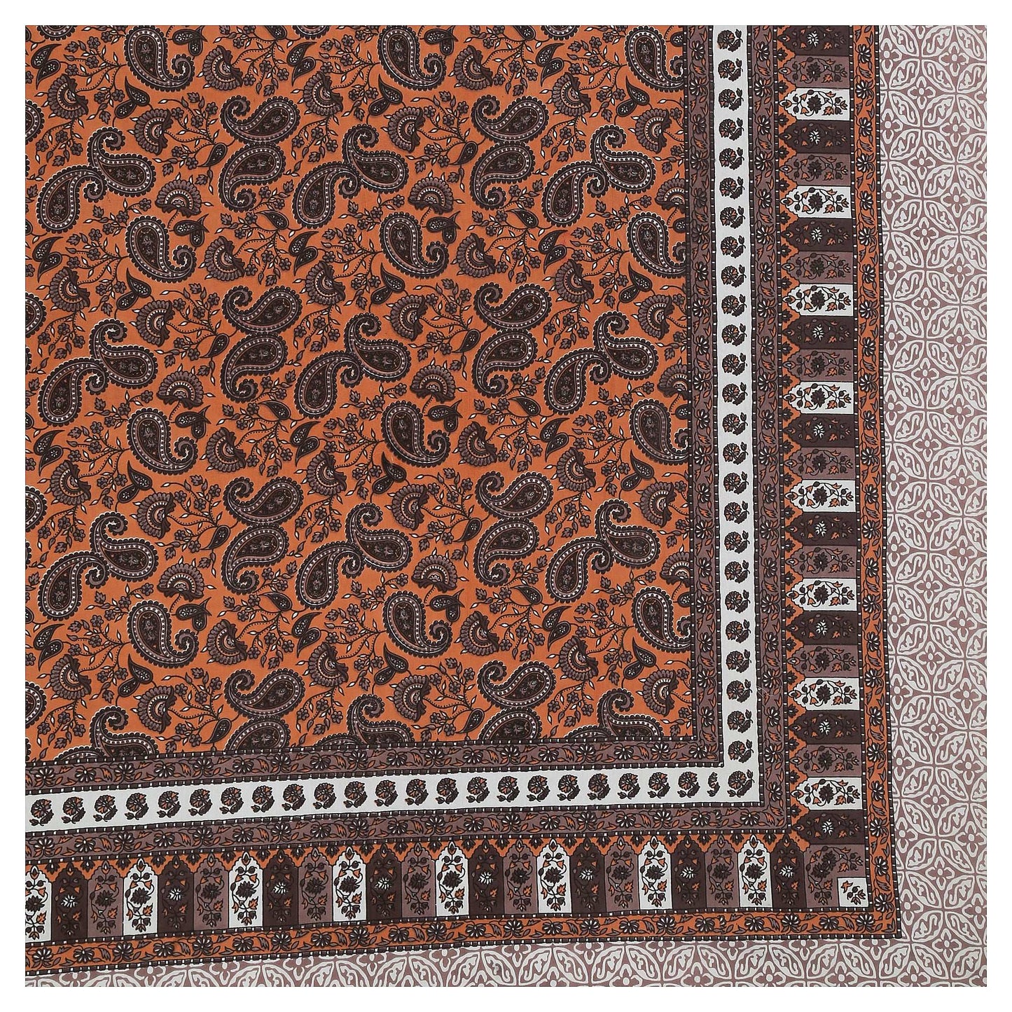 Srishti Textile King Size Floral Boota Bedsheet KING SIZE BEDSHEET king-size-floral-boota-bedsheet-corner-details-_2