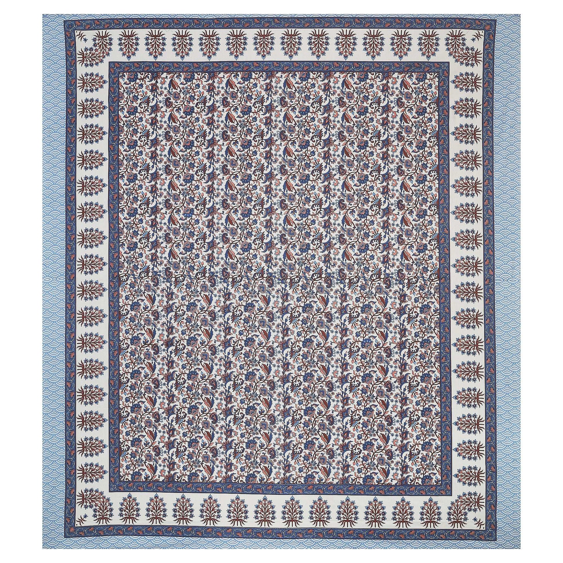 Srishti Textile King Size Floral Design Bedsheet KING SIZE BEDSHEET king-size-floral-design-bedsheet-patterned-throw-_3