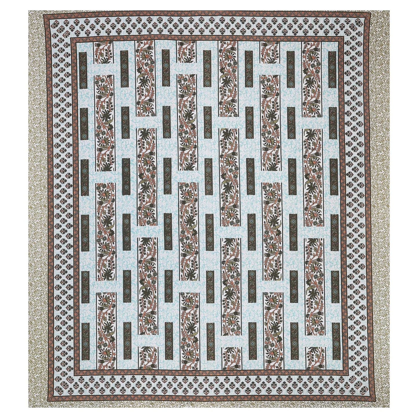 Srishti Textile Luxury Cotton Bedsheet Online - King Size KING SIZE BEDSHEET luxury-cotton-bedsheet-online-geometric-pattern-_3