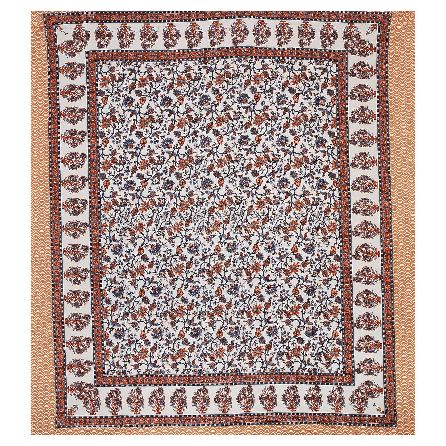 Srishti Textile Premium Cotton Bedsheet Jaipuri Design KING SIZE BEDSHEET premium-cotton-bedsheet-jaipuri-design-printed-fabric-_3