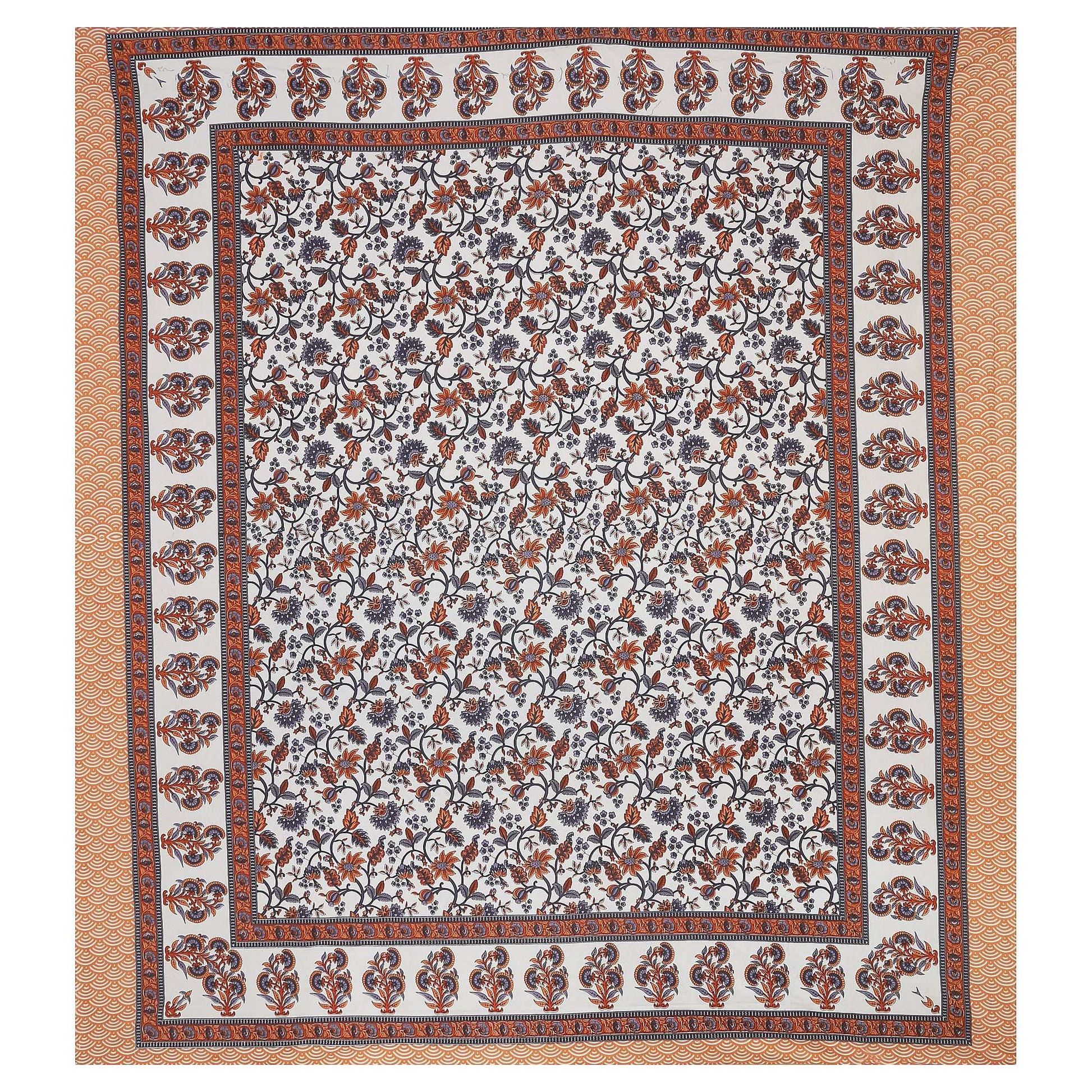 Srishti Textile Premium Cotton Bedsheet Jaipuri Design KING SIZE BEDSHEET premium-cotton-bedsheet-jaipuri-design-printed-fabric-_3