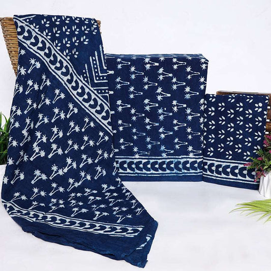 Srishti Textile Indigo Cotton Suits Unstitched Dress Material Unstiched cotton Suit Dress Material vendor-indigo-cotton-suits-unstitched-printed-bundle