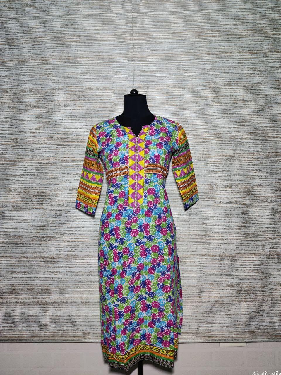 Full Sleeve Ladies Short Kurti, Pattern : Printed at Rs 250 / Piece in  Sikar | LABEL T