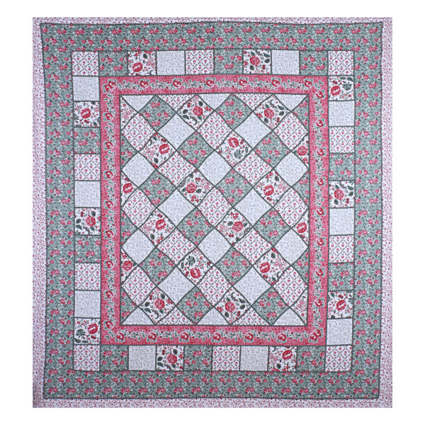 Sky Magenta King-Size Jaipuri Bed Sheet (100x108)