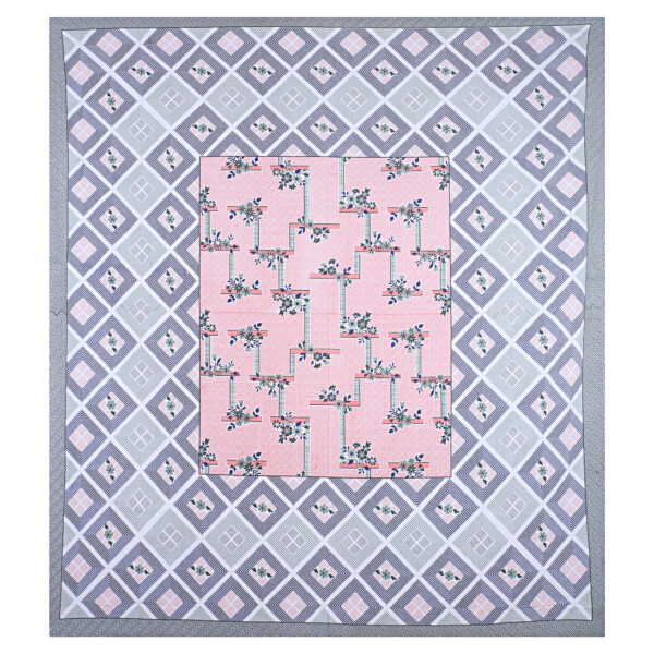 Vibrant Pink Jaipuri King Sheet (100x108)