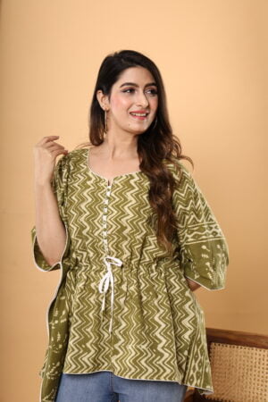 Inblue Fashions Dabu Printed Cotton Layered Kurta in Indigo at Rs 1020 |  Pure Cotton Kurta in Jaipur | ID: 17803832233